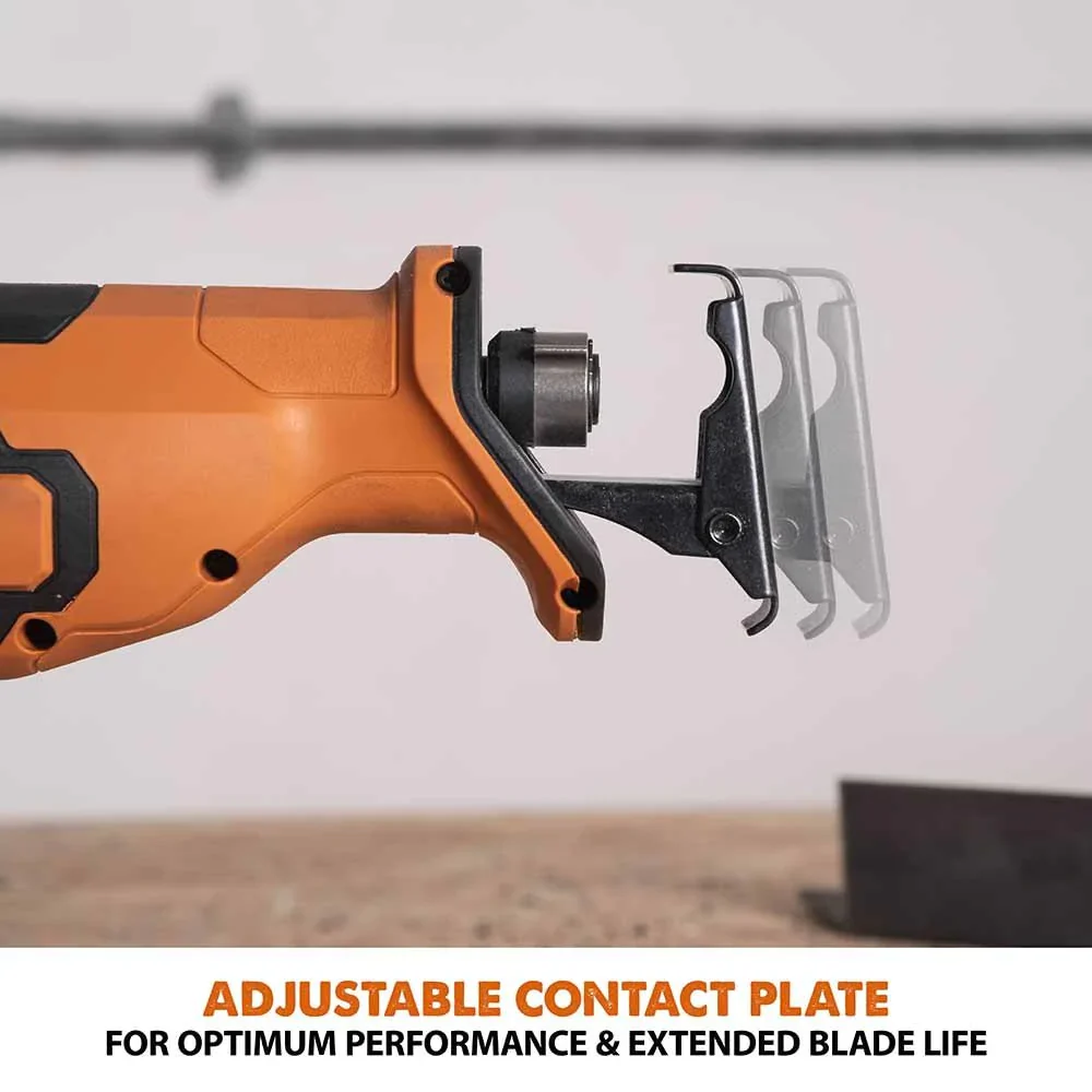 Evolution Cordless R150RCP-Li Reciprocating Saw 20V Li-Ion EXT Inc Multi-Material Blades - Image 4