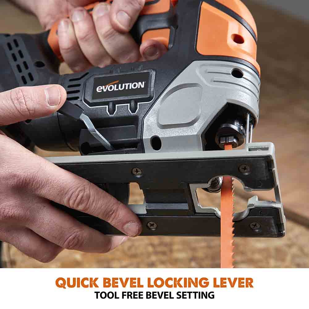 Evolution Cordless R90JGS-Li Jigsaw 20V Li-Ion EXT Inc Multi-Material Blades - Image 5