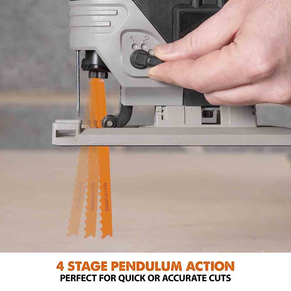 Evolution Cordless R90JGS-Li Jigsaw 20V Li-Ion EXT Inc Multi-Material Blades - Image 7
