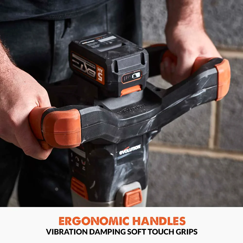 Evolution R120MXR-Li Cordless 20V Li-Ion EXT Mixer with 4-3/4 in Multi-Mix Paddle - Image 7