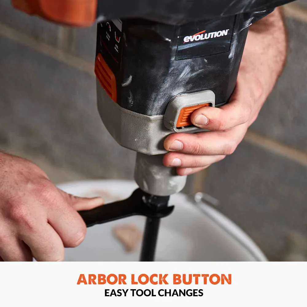 Evolution R120MXR-Li Cordless 20V Li-Ion EXT Mixer with 4-3/4 in Multi-Mix Paddle - Image 8