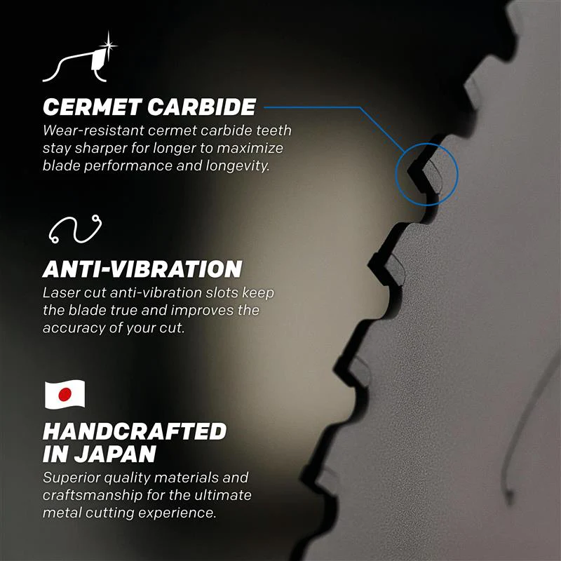 Evolution EVOMAX14ST | 14 in. | 80T | Professional Grade Mild Steel Cermet Blade - Image 6