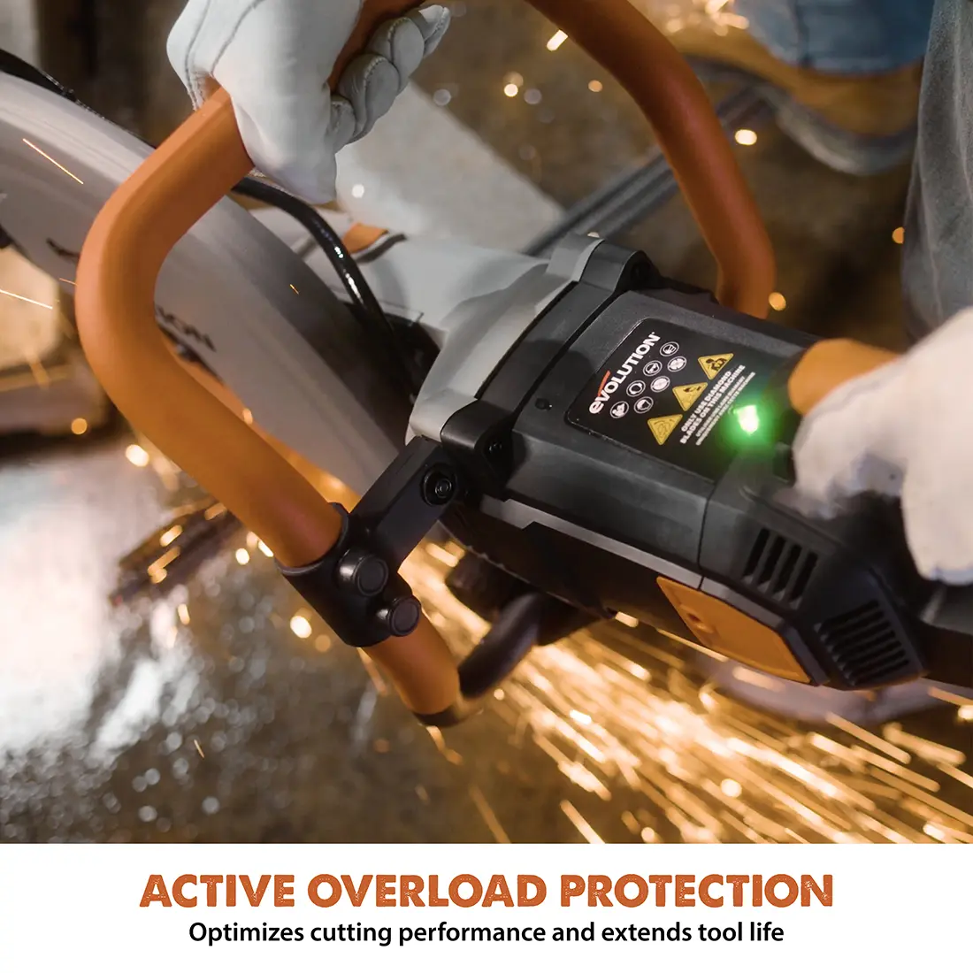 Evolution R14DCT | 14 in. | 20A Plug | Electric Concrete Saw | Water Fed Dust Suppression | Premium Diamond Blade Included - Image 7