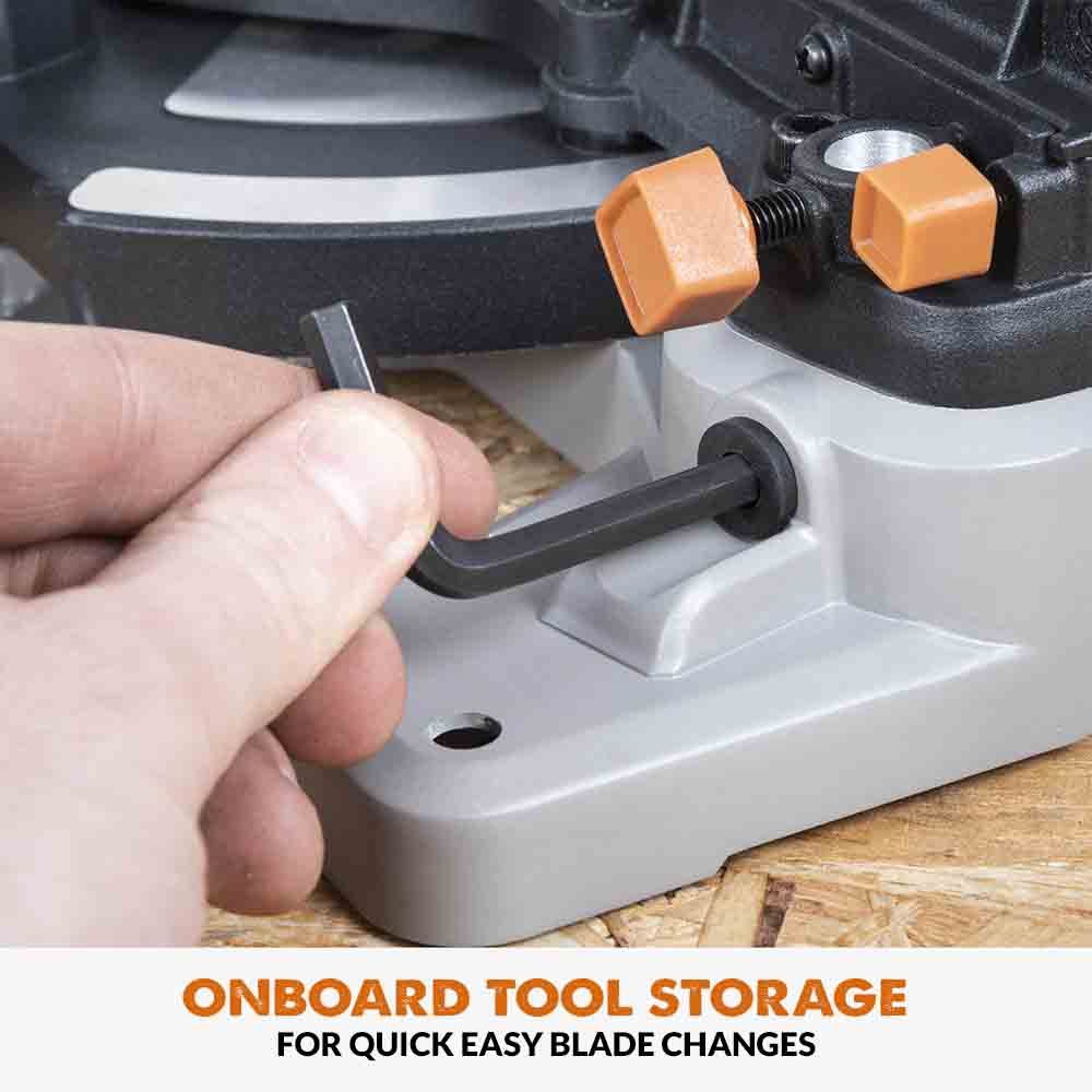 Evolution Cordless R185CMS-Li 7-1/4 in Compound Miter Saw 20V Li-Ion EXT Inc Multi-Material Blade - Image 10