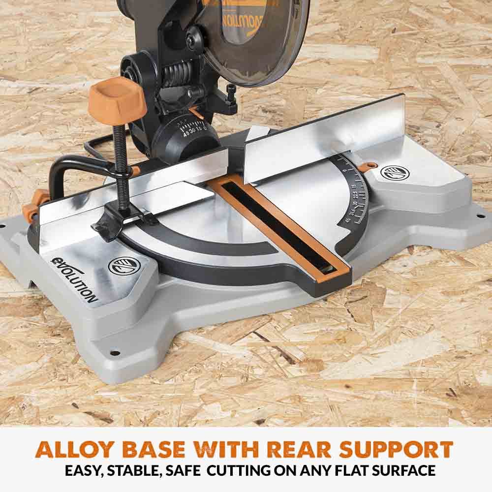 Evolution Cordless R185CMS-Li 7-1/4 in Compound Miter Saw 20V Li-Ion EXT Inc Multi-Material Blade - Image 7