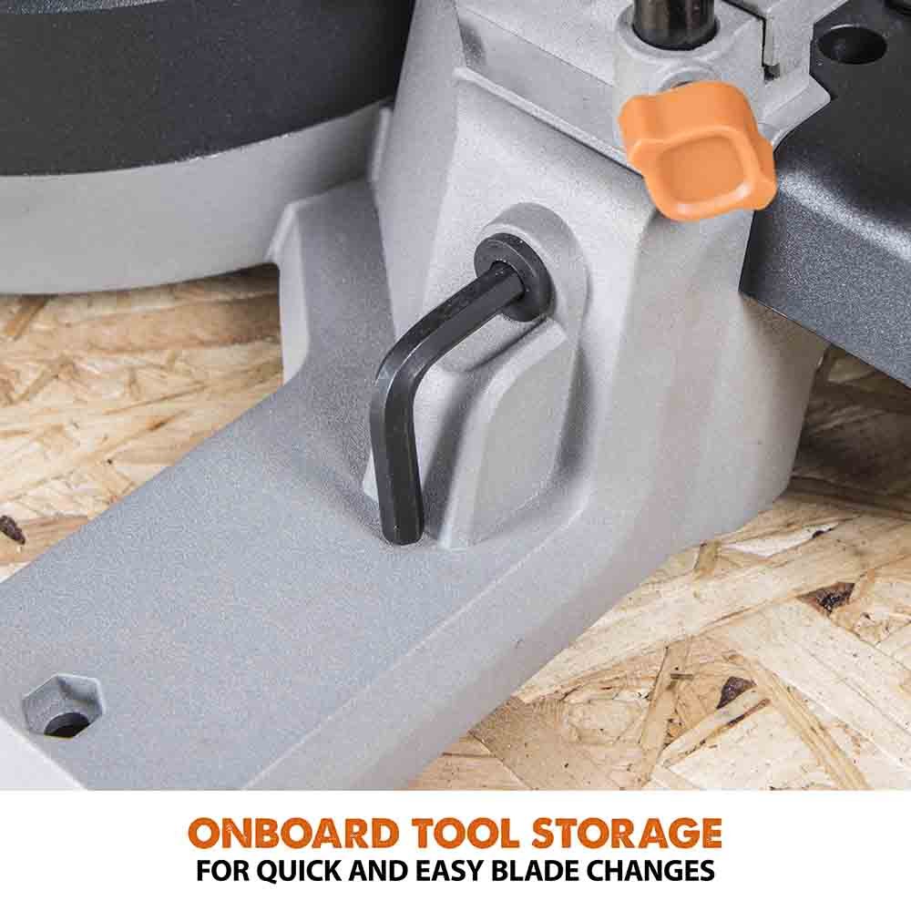 Evolution Cordless R185SMS-Li 7-1/4 in Sliding Miter Saw 20V Li-Ion EXT Inc Multi-Material Blade - Image 10