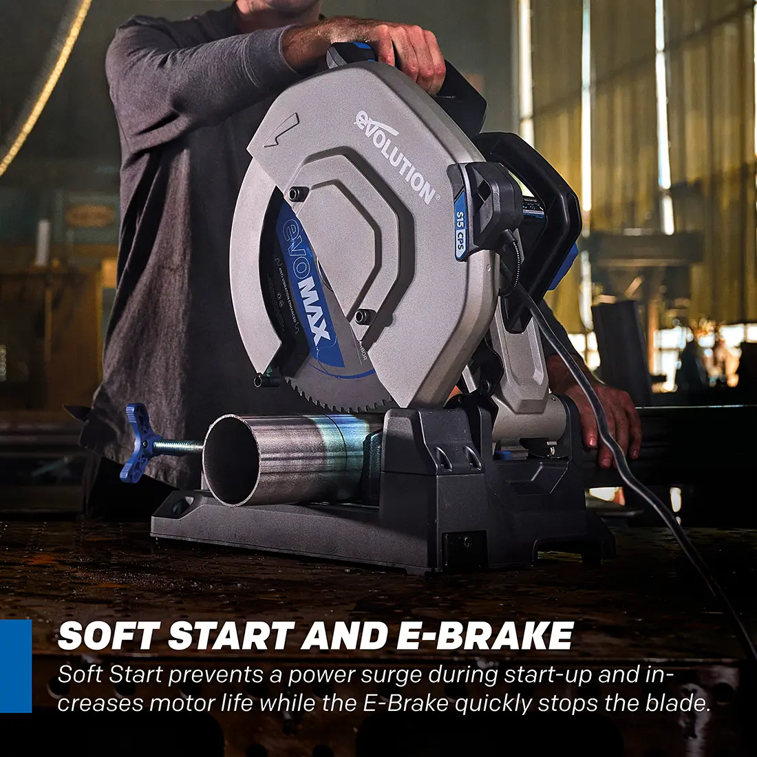 Evolution S15CPS: Metal Cutting Chop Saw With 14 In. EVOMAX14ST | 15 in. Blade Can Be Fitted - Image 6