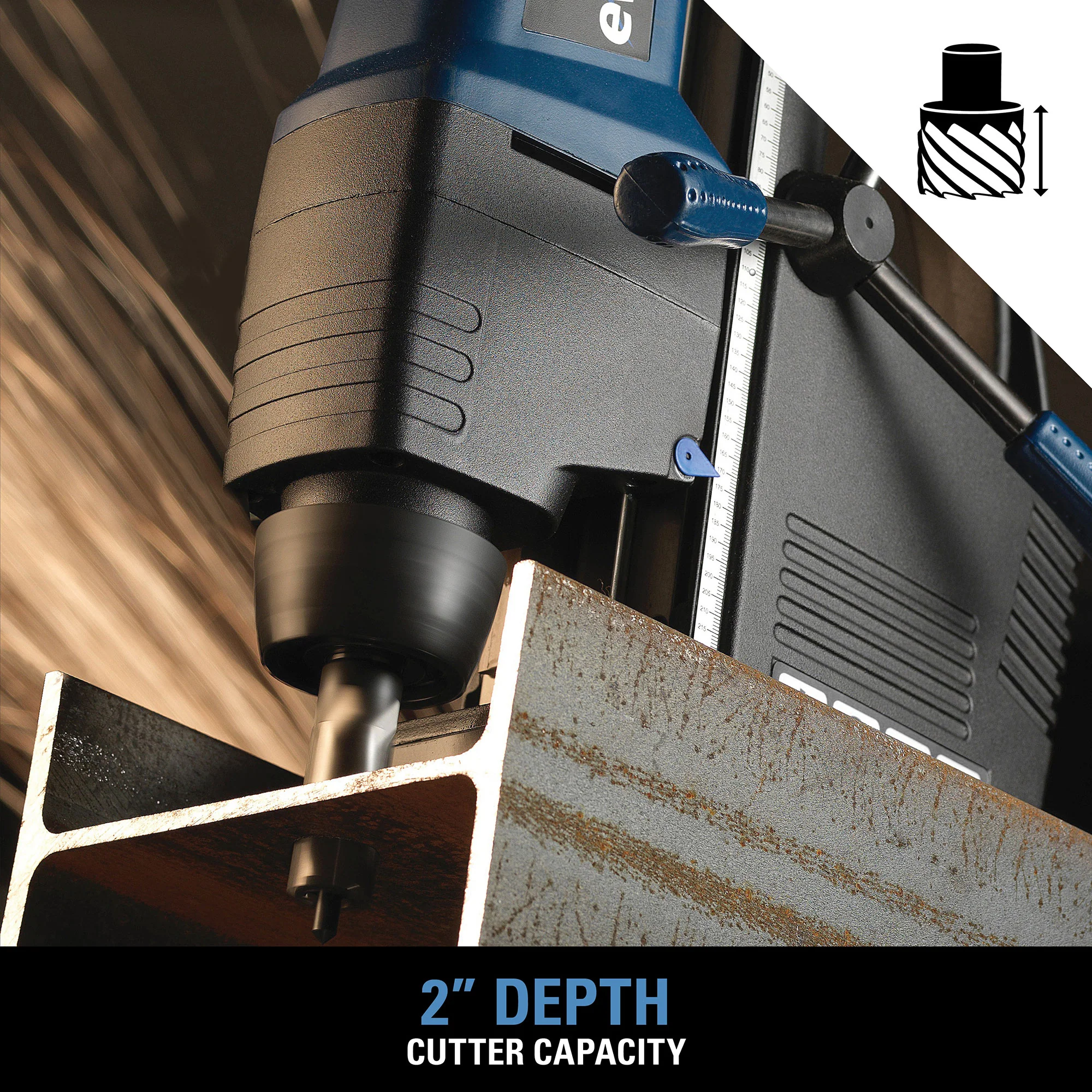 Evolution EVOMAG42: 1-5/8 in. Magnetic Drill With Carry Case - Image 5