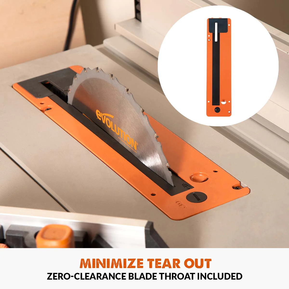 Evolution R10TBLX Multi-Material Table Saw with Wheeled Scissor Stand | 10 in. Multi-Material Cutting Blade - Image 13