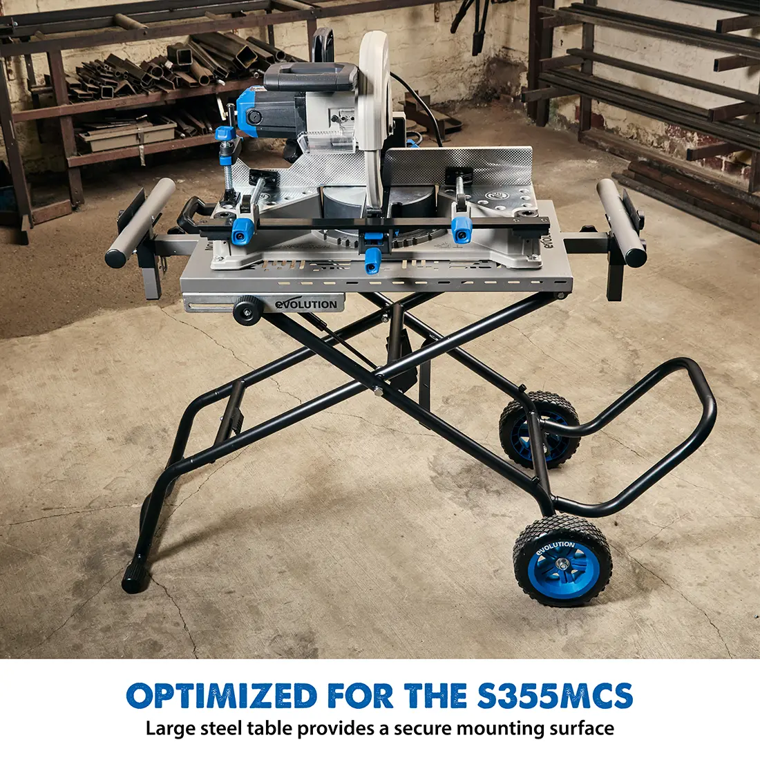 Evolution MCSSTAND | Mitering Chop Saw Stand with Powerlift Assist - Image 3