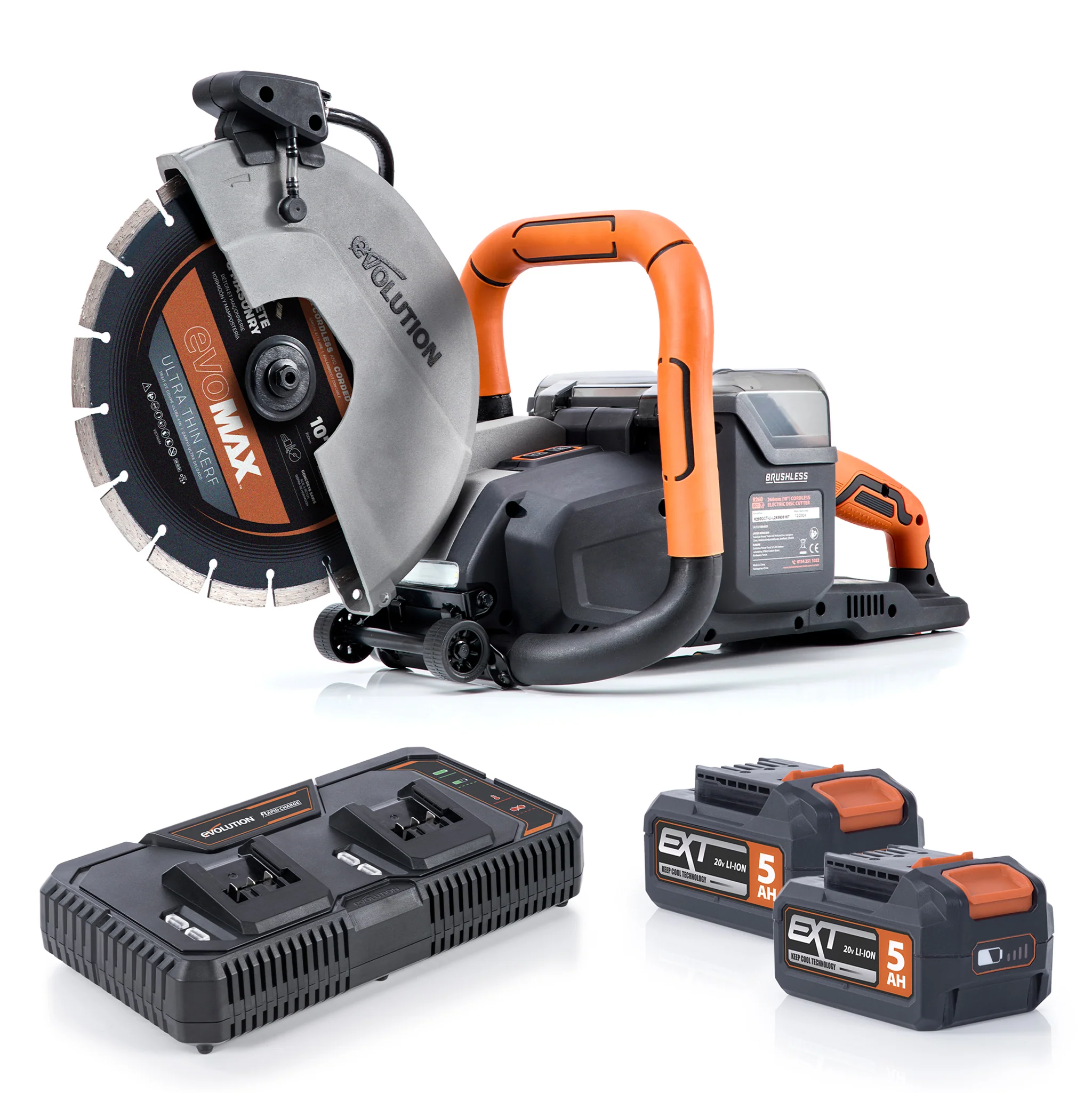 Evolution Cordless R10DCT-Li | 10 In. | Concrete Saw | Automatic Water-Fed Dust Suppression | Premium Thin Kerf Diamond Blade Included - Image 11