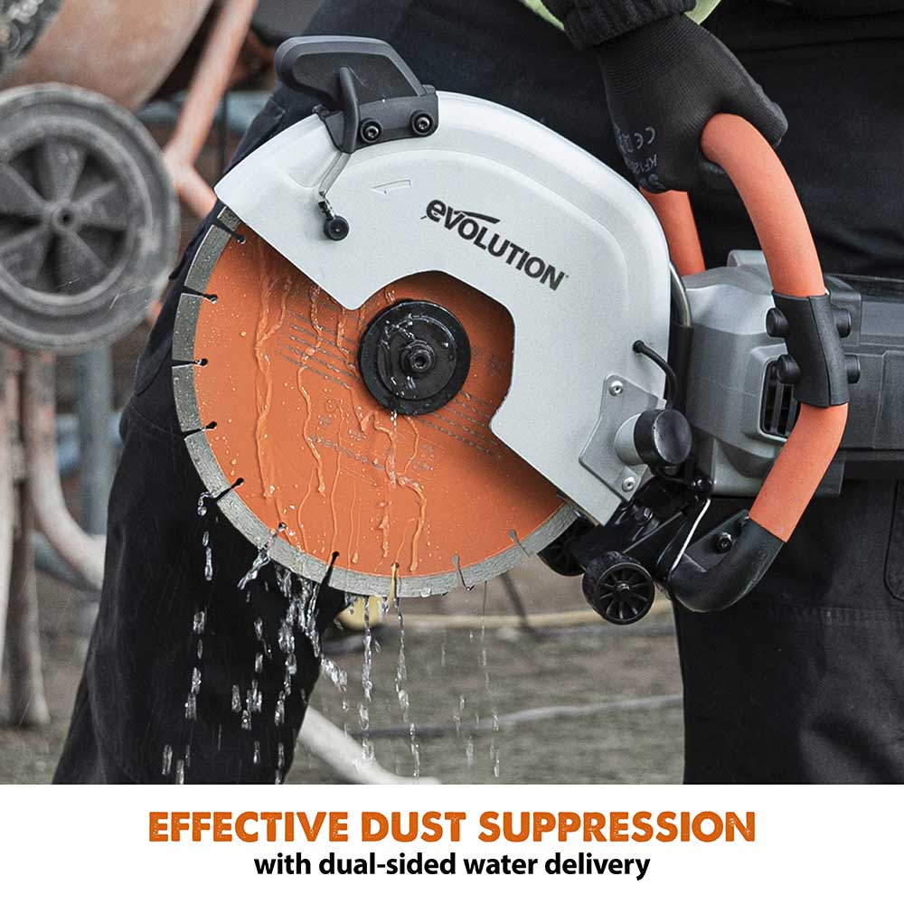 Evolution R12DCT | 12 in. | Electric Concrete | Water Fed Dust Suppression | Premium Diamond Blade Included - Image 3