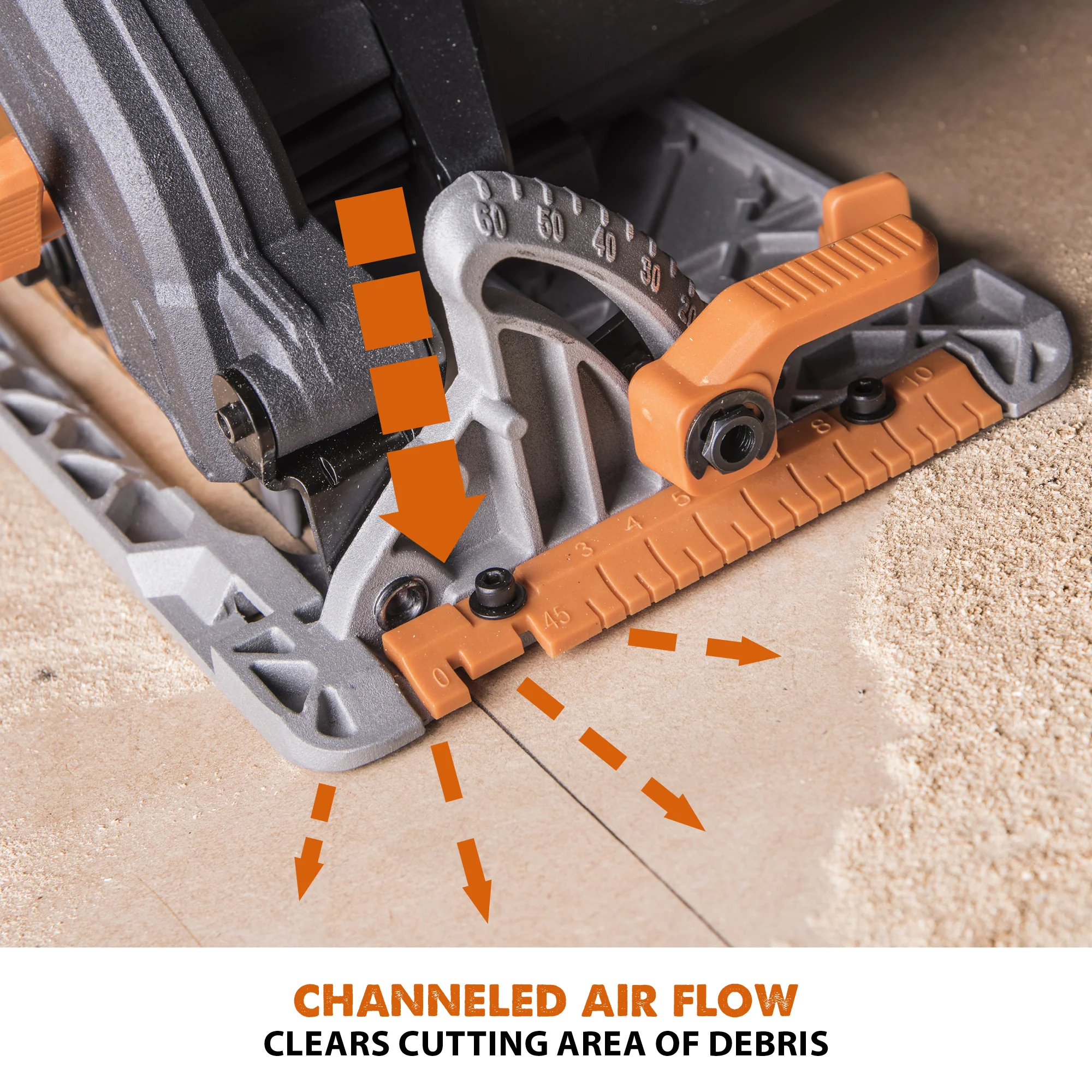 Evolution R185CCS: Multi-Material Cutting Circular Saw 7-1/4 in. Blade - Image 14