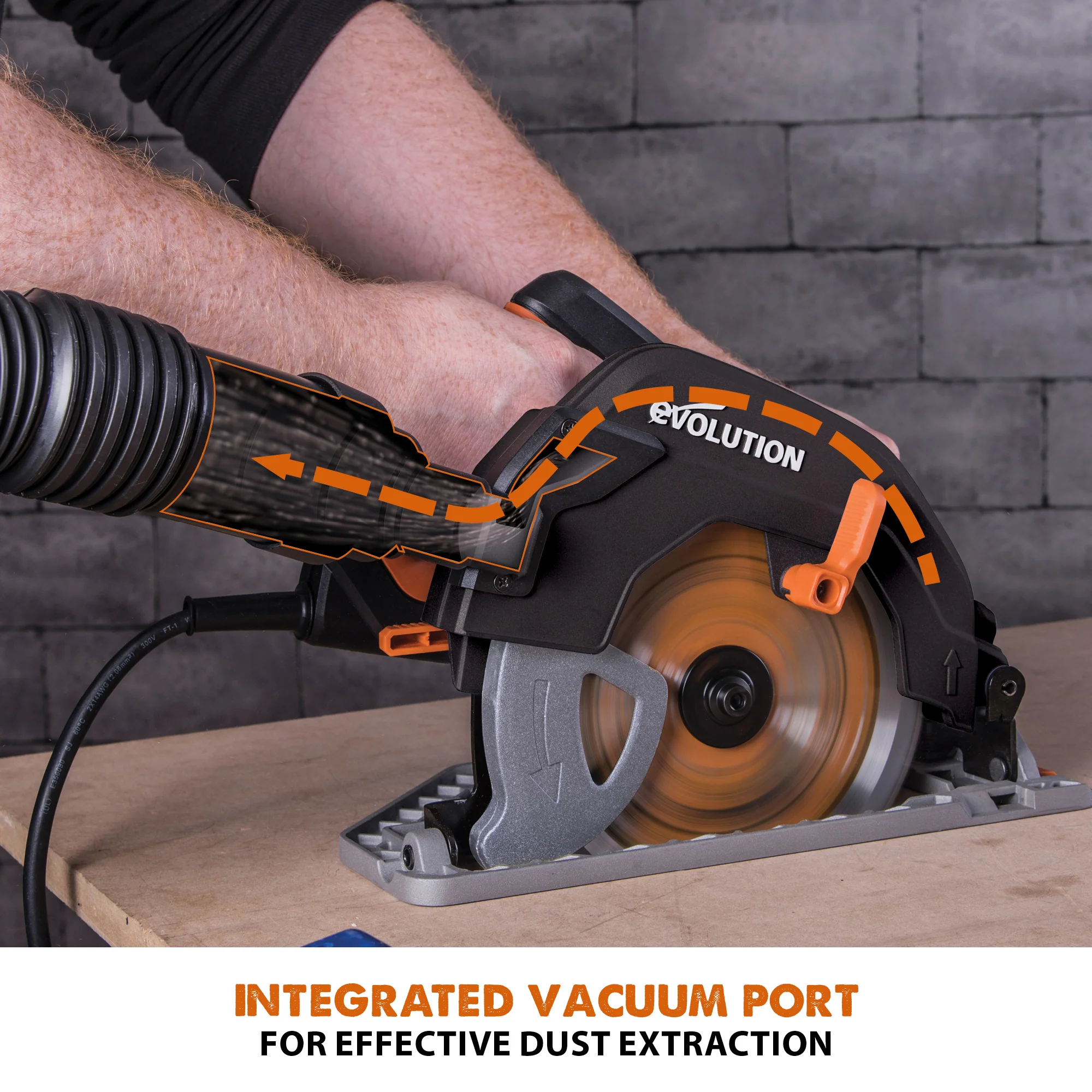 Evolution R185CCS: Multi-Material Cutting Circular Saw 7-1/4 in. Blade - Image 16