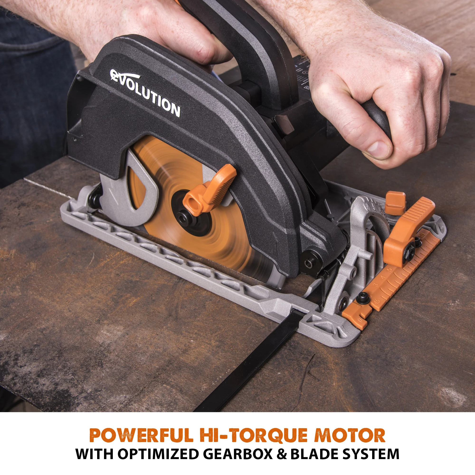 Evolution R185CCS: Multi-Material Cutting Circular Saw 7-1/4 in. Blade - Image 7