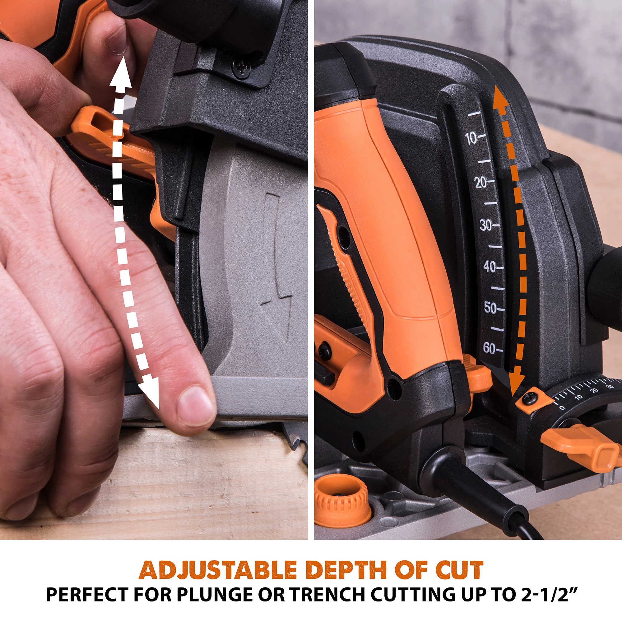 Evolution R185CCSX: Multi-Material Cutting Circular Saw 7-1/4 in. Blade With 3ft, 4in. Track Included - Image 11