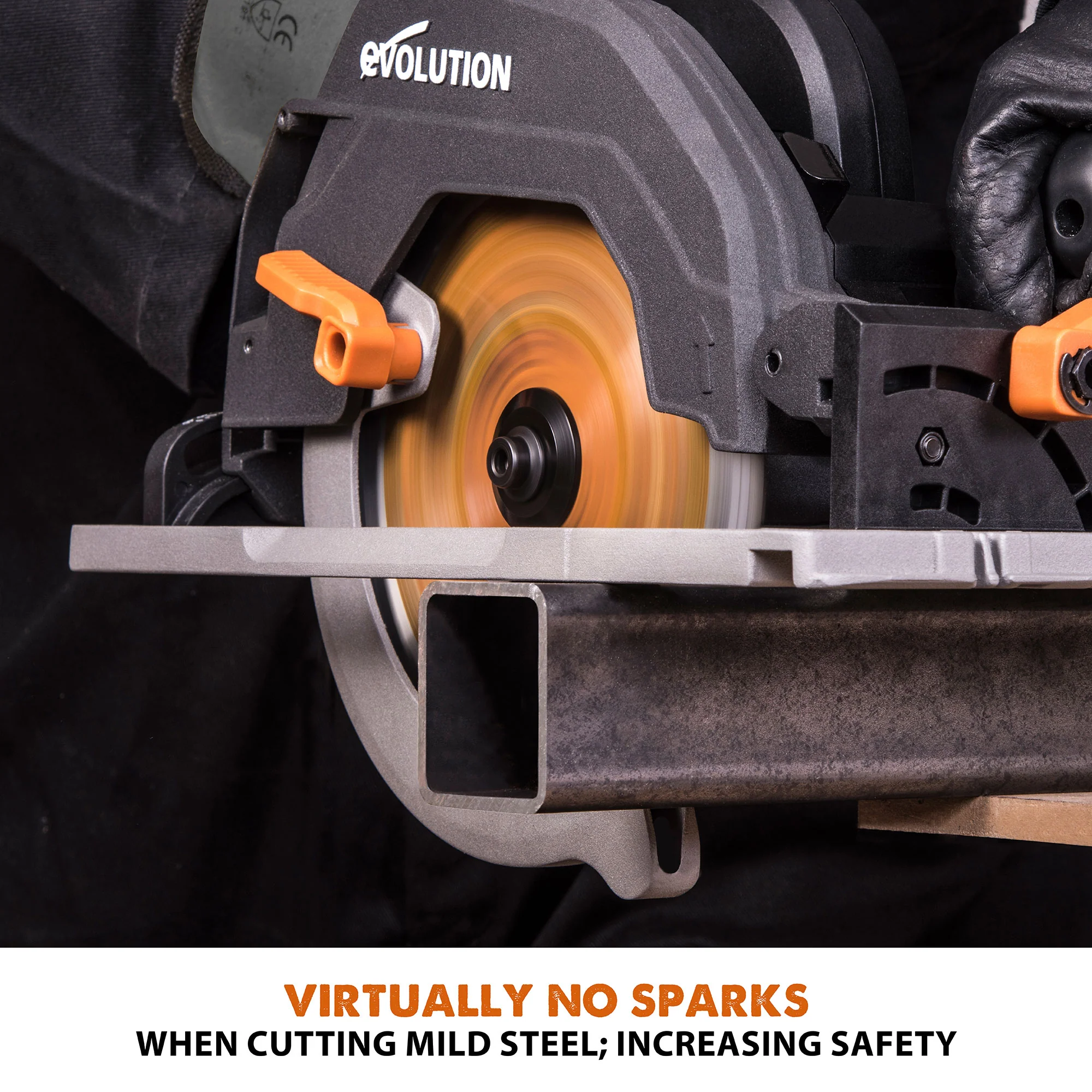 Evolution R185CCSX: Multi-Material Cutting Circular Saw 7-1/4 in. Blade With 3ft, 4in. Track Included - Image 13