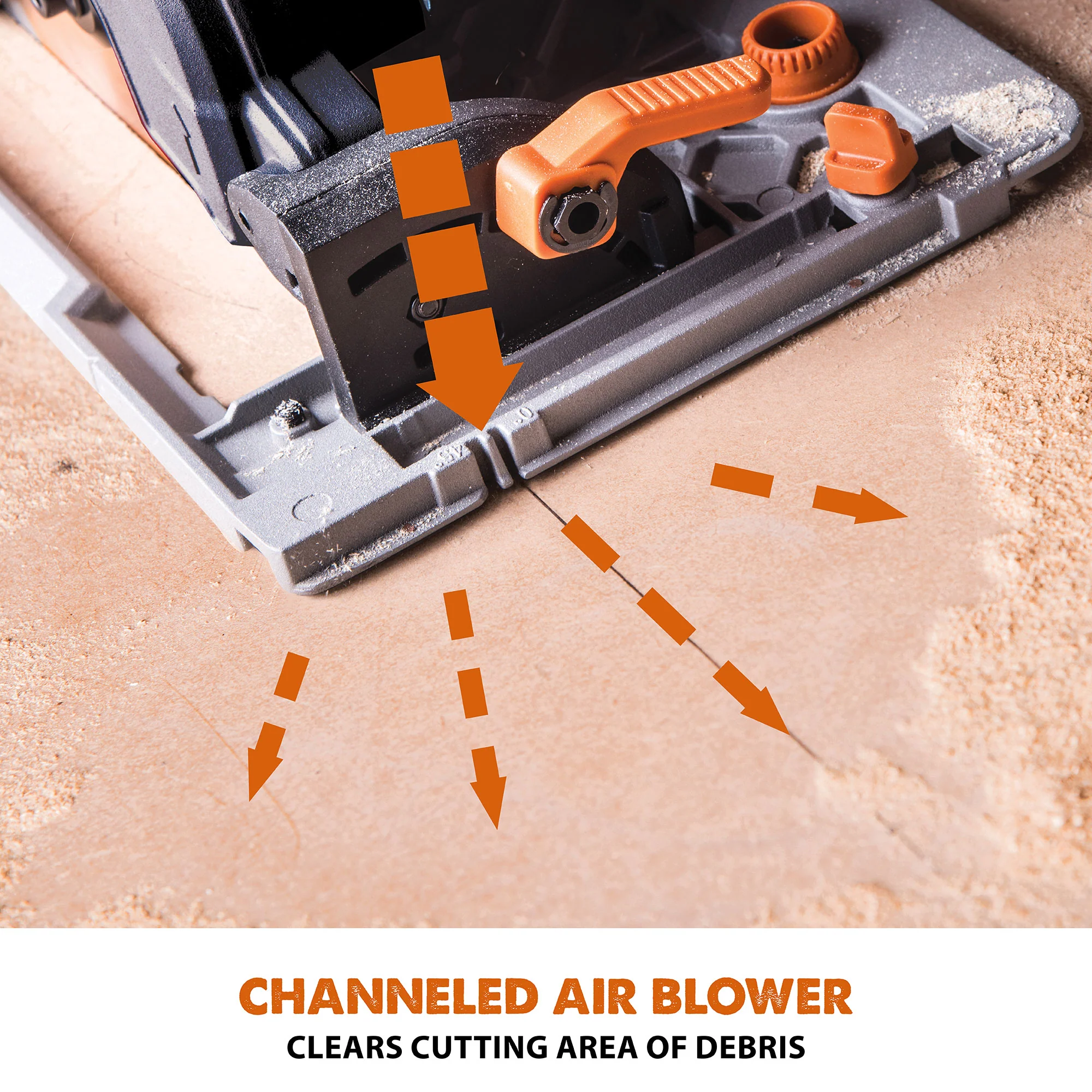 Evolution R185CCSX: Multi-Material Cutting Circular Saw 7-1/4 in. Blade With 3ft, 4in. Track Included - Image 15