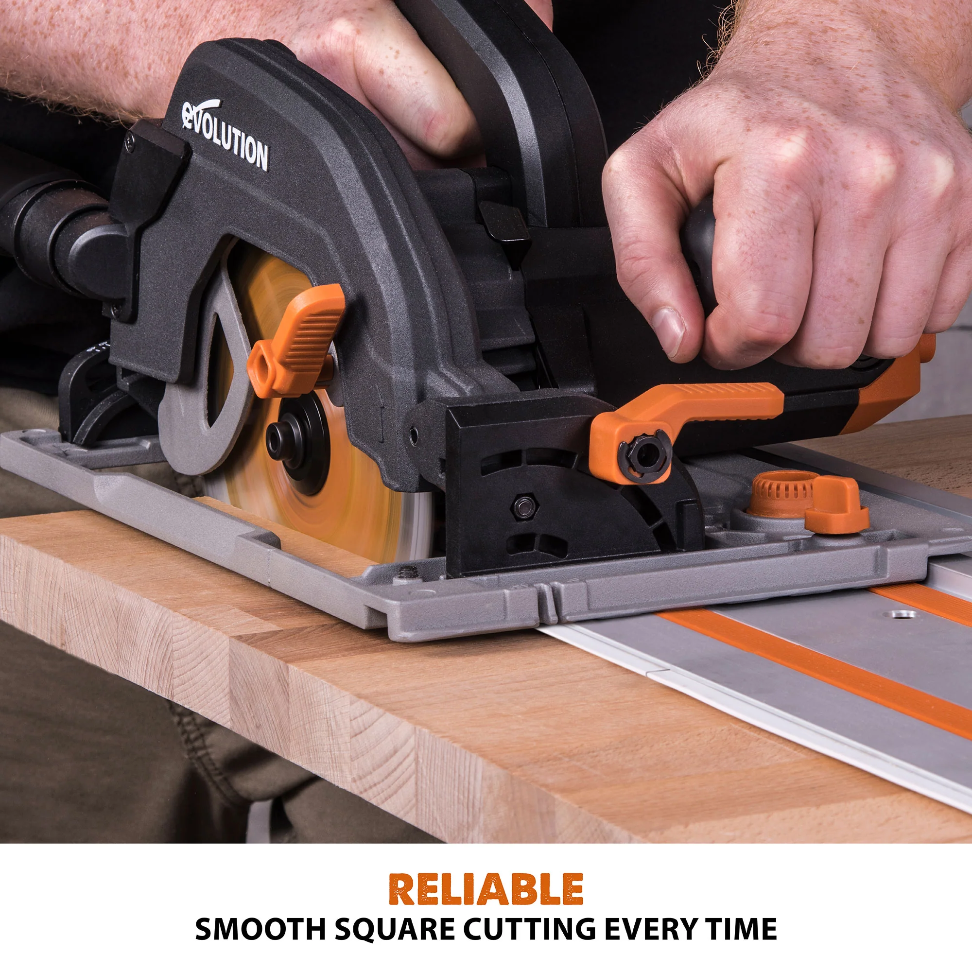 Evolution R185CCSX: Multi-Material Cutting Circular Saw 7-1/4 in. Blade With 3ft, 4in. Track Included - Image 3