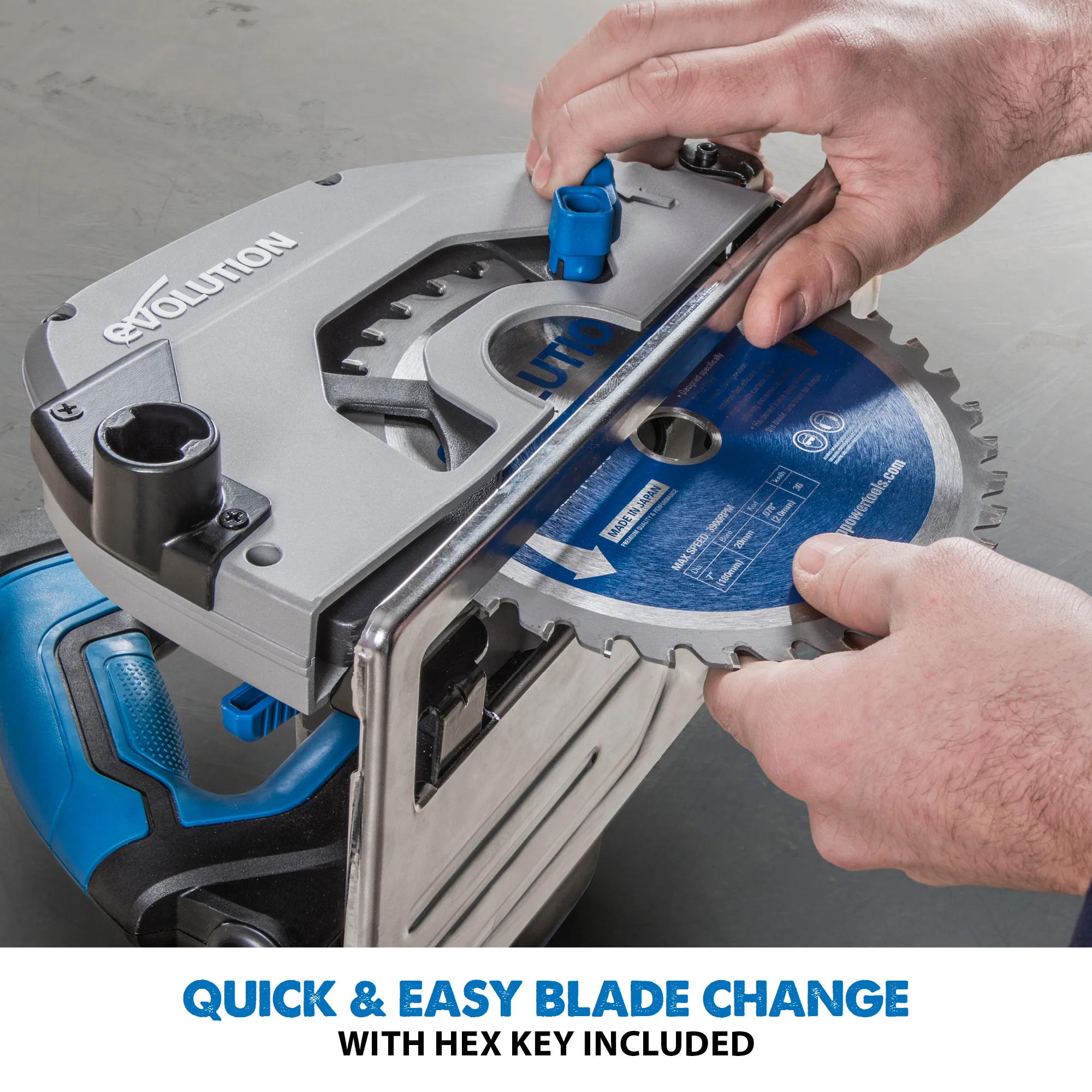 Evolution S185CCSL: Metal Cutting Circular Saw 7-1/4 in. Blade - Image 14