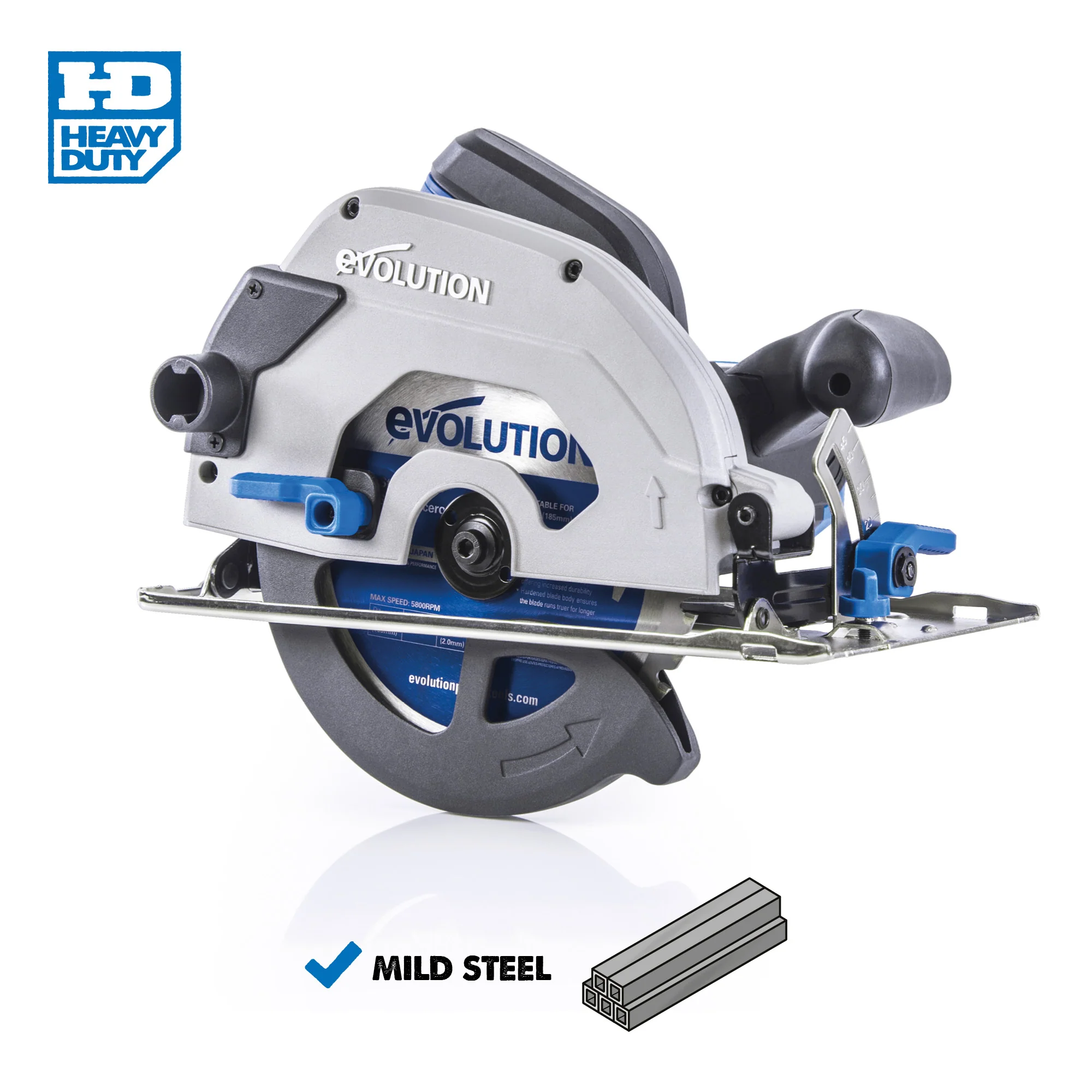 Evolution S185CCSL: Metal Cutting Circular Saw 7-1/4 in. Blade - Image 3