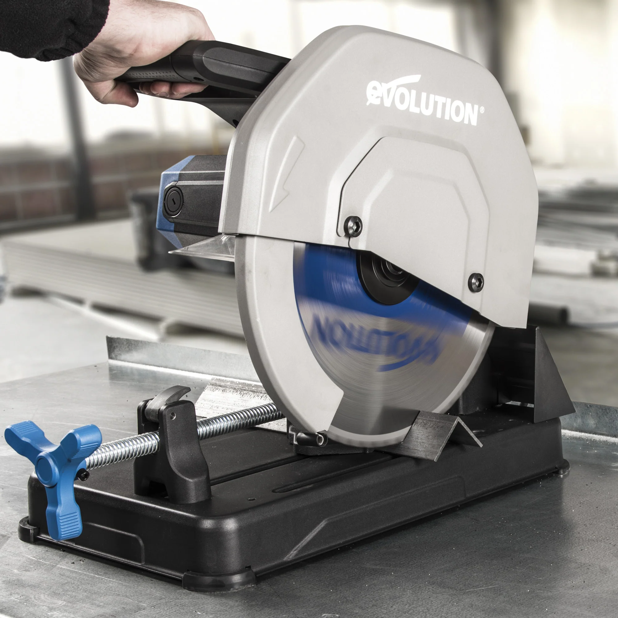 Evolution S355CPSL: Metal Cutting Chop Saw With 14 in. Mild Steel Blade - Image 10