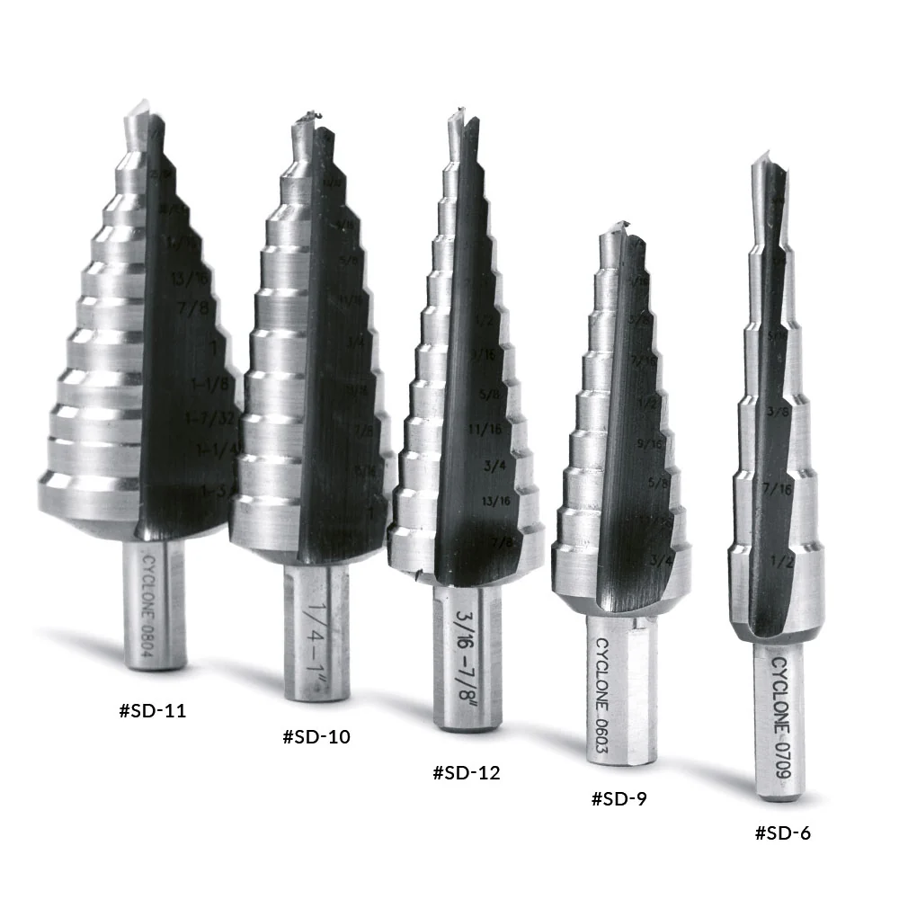 Evolution SD-9: 1/4 to 3/4 in. Straight Flute Step Drill - Image 5